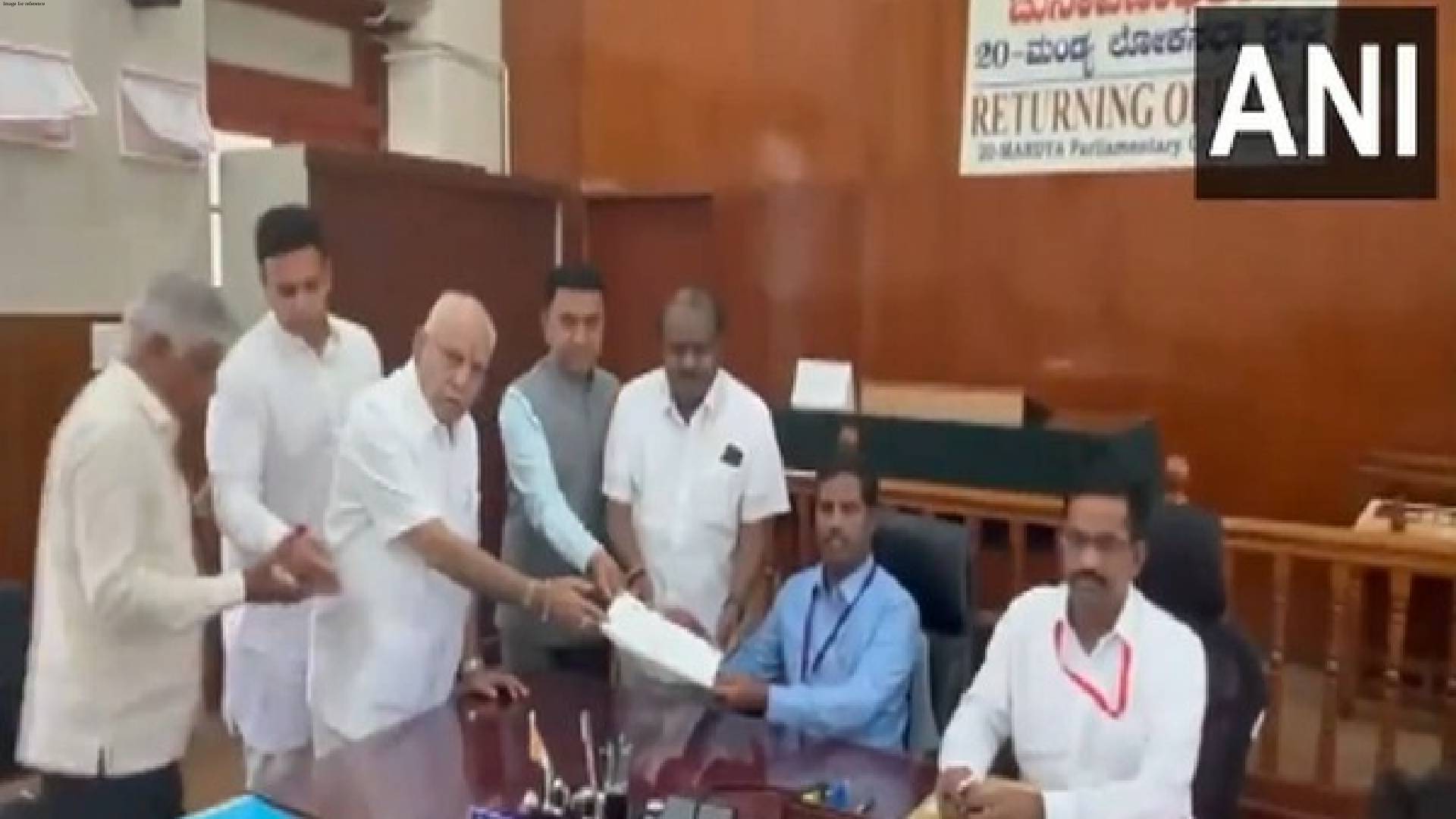 Lok Sabha Elections: JDS-BJP candidate HD Kumaraswamy files his nomination from Mandya